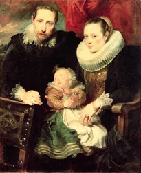 Een familieportret, ca. 1618-21